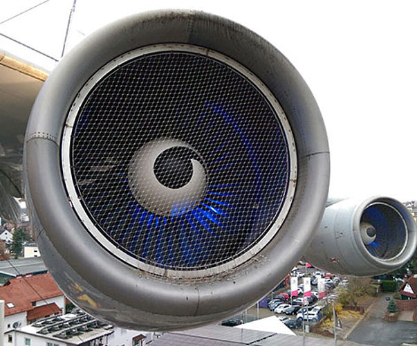 Protection anti-volatiles pour les turbines des avions Filet acier inoxydable