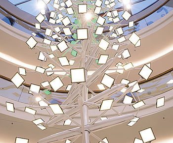 LED Panels Lichtskulptur Carl Stahl Architektur