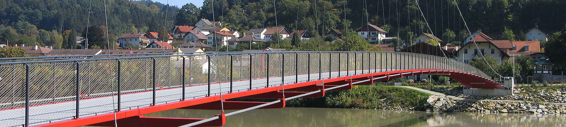 Brücke Geländer X-TEND CXS Edelstahl-Seilnetz