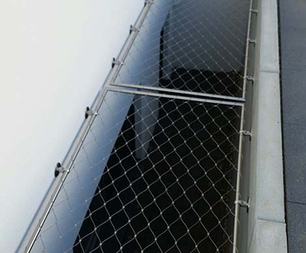 Horizontal safety ceiling X-TEND stainless steel cable mesh