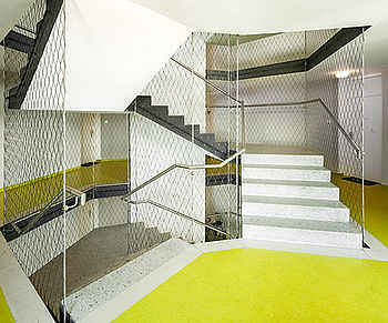 Staircase enclosures X-TEND stainless steel net