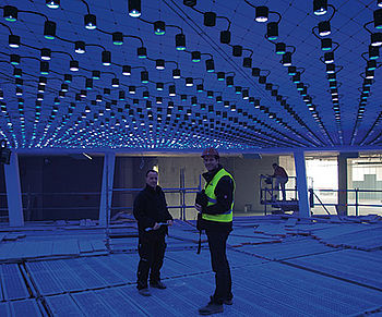 Installation d'un plafond lumineux en Led