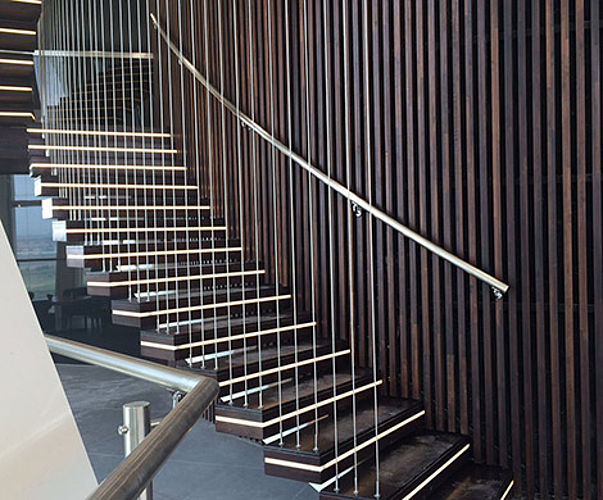 Suspensions staircases Stainless steel wire rope system I-SYS