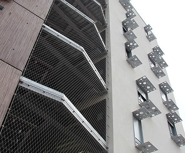 fall protection for façades X-TEND netting